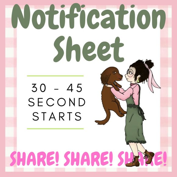 NOTIFICATION SHEET | Like to be notified when I go live! - Picture 1 of 1